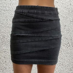 Black Jean Skirt from Blank jeans